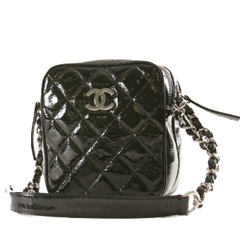 CHANEL シャネル バッグ コピー ショルダーバッグ A33790 マトラッセライン エナメルブラック＆ブラック